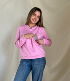 Sudadera de lactancia, rombos daniela rosa
