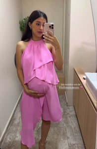 Vestido de maternidad y lactancia Ariel, rosa intenso