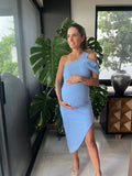 Vestido de maternidad, Ágata azul cielo Ponti roma