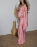 Vestido de maternidad Melissa, rosa brilloso