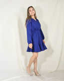 Vestido de lactancia y maternidad, Zara azul imperial Ponti roma G