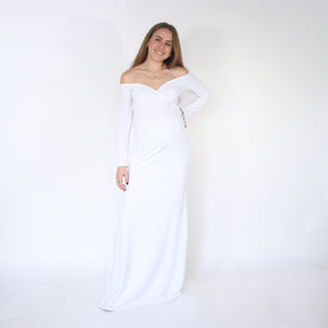 Vestido de maternidad sesión, Ritta blanco M
