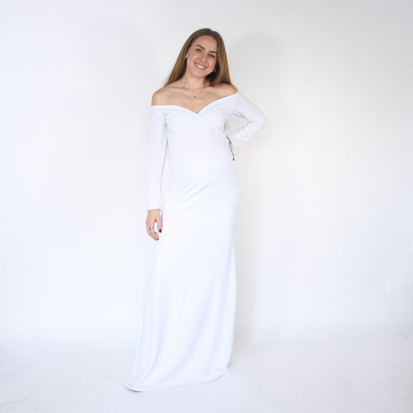 Vestido de maternidad sesión, Ritta blanco M
