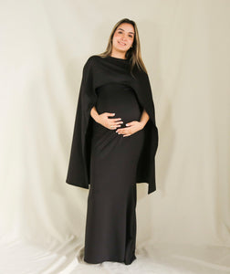 Vestido de maternidad Aline, negro