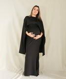 Vestido de maternidad Aline, negro