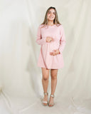 Vestido de lactancia y maternidad, Hanna rosa textura