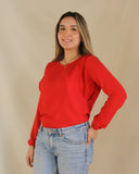 Blusa lactancia, Daniela rojo