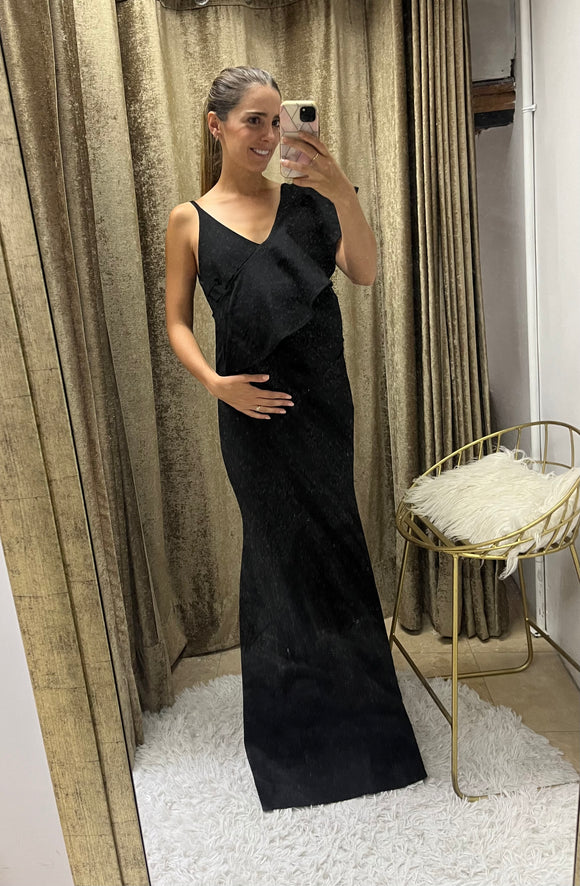 Vestido de maternidad Linda, negro
