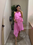 Vestido de maternidad y lactancia Ariel, rosa intenso