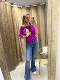 Blusa de lactancia Georgina, mulberry
