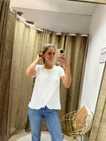 Blusa de lactancia, Diana mangas cortas Blanca