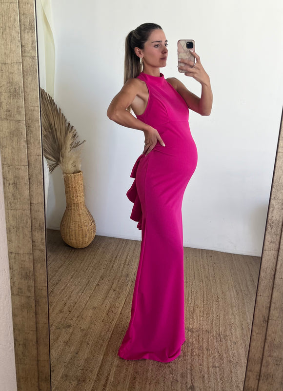 Vestido Eugenia, rosa Barbie