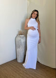 Vestido maternidad Eugenia blanco