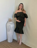 Vestido de maternidad, verde olivo loredana