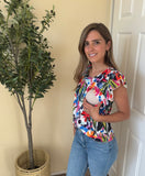 Blusa de lactancia Andy brochazos
