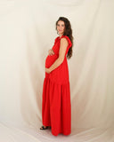 Vestido de maternidad Andrea/Dalia rojo