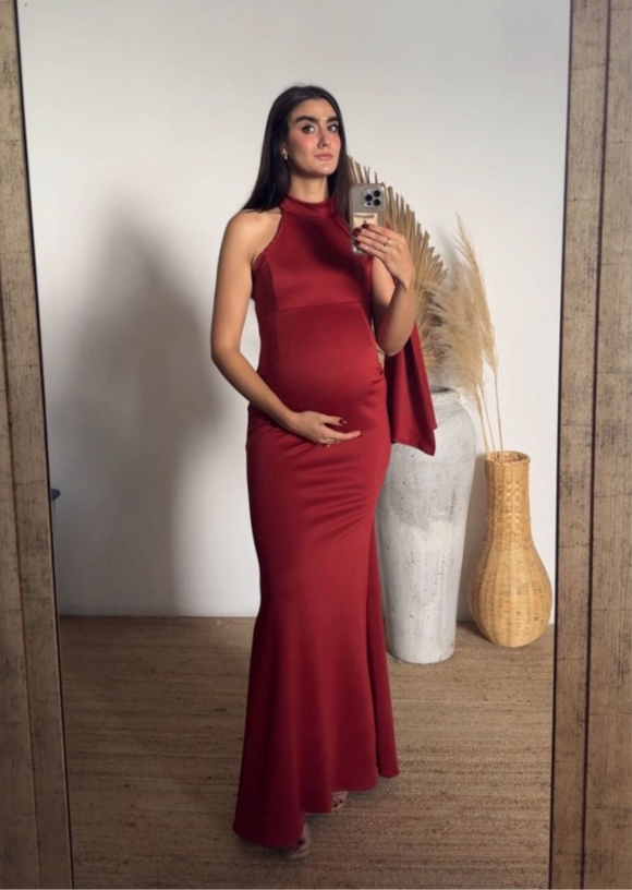 Vestido de maternidad Carola, óxido