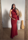 Vestido de maternidad Carola, óxido