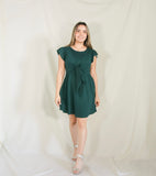 Vestido de maternidad y lactancia Romina verde