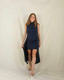 Vestido de maternidad, Elena azul marino