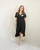 Vestido maternidad, Love/Carlota pajaritos negro