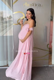 Vestido de maternidad Kalisi rosa claro