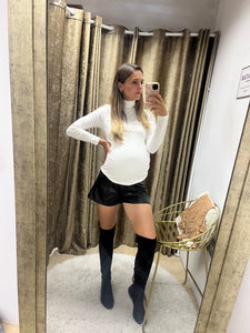 Short maternidad Vinipiel, negro