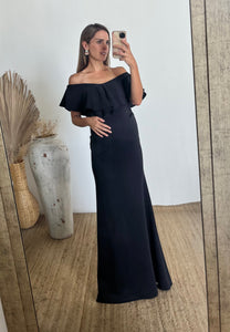 Vestido de maternidad Ana Luisa negro neopreno