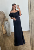 Vestido de maternidad Ana Luisa negro neopreno