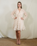 Vestido de lactancia, Zara beige textura