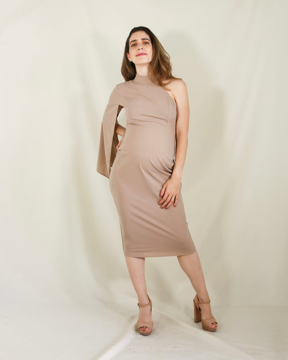 Vestido de maternidad Carola, beige