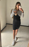 Vestido de maternidad y lactancia negro Larisa