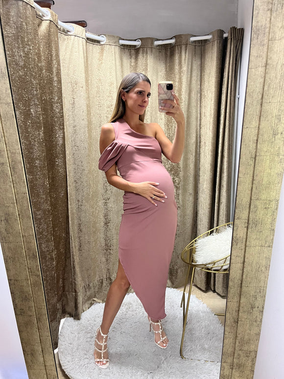 Vestido de maternidad, Ágata rosa quemado CH
