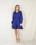 Vestido de lactancia y maternidad, Zara azul imperial Ponti roma G
