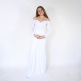 Vestido de maternidad sesión, Ritta blanco M
