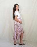 Vestido de Maternidad, Love Carlota florecitas rosa pastel CH