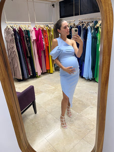 Vestido de maternidad, Ágata azul claro neopreno