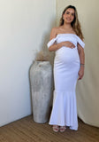 Vestido de maternidad Renata, blanco