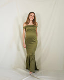 Vestido de maternidad Renata, verde olivo