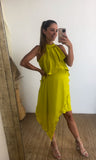 Vestido de maternidad y lactancia Ariel, verde limón