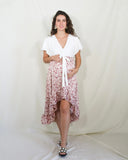 Vestido de Maternidad, Love Carlota florecitas rosa pastel CH