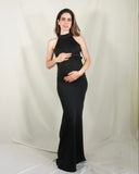 Vestido Eugenia, negro neopreno