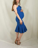 Vestido de maternidad, Aurelia azul vivo