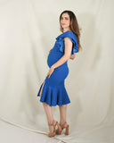 Vestido de maternidad, Aurelia azul vivo