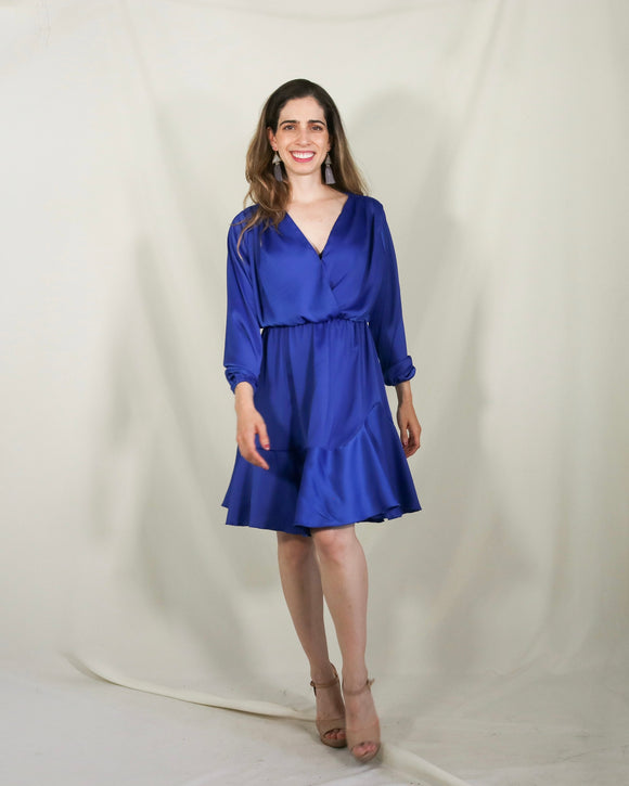Vestido de lactancia, Zara Azul Rey mangas largas