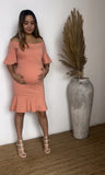 Vestido de maternidad, Ximena salmón