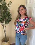 Blusa de lactancia Andy brochazos