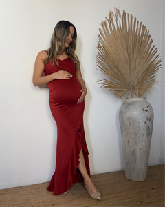 Vestido de maternidad Ines, óxido