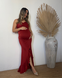 Vestido de maternidad Ines, óxido