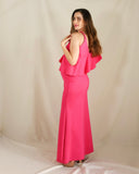 Vestido de maternidad Linda, rosa neón Ponti Roma